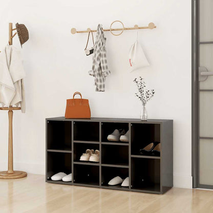 Lavice S Botníkem Betonově Šedá 103X30X55 Cm Kompozitní Dřevo