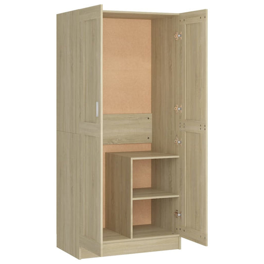 Šatní Skříň Dub Sonoma 82,5 X 51,5 X 180 Cm Kompozitní Dřevo