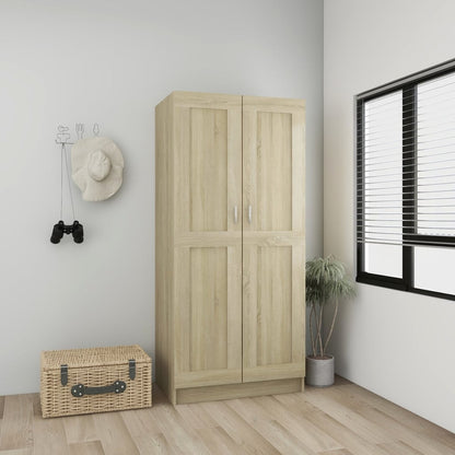 Šatní Skříň Dub Sonoma 82,5 X 51,5 X 180 Cm Kompozitní Dřevo