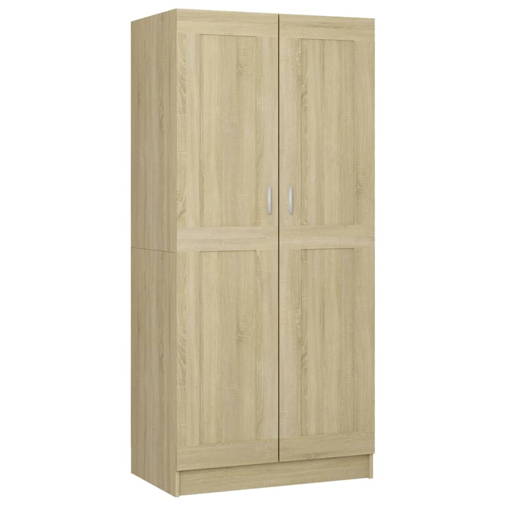 Šatní Skříň Dub Sonoma 82,5 X 51,5 X 180 Cm Kompozitní Dřevo