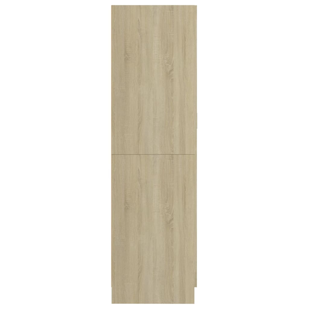 Šatní Skříň Dub Sonoma 82,5 X 51,5 X 180 Cm Kompozitní Dřevo