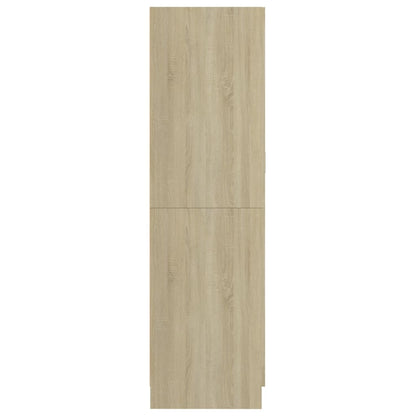 Šatní Skříň Dub Sonoma 82,5 X 51,5 X 180 Cm Kompozitní Dřevo