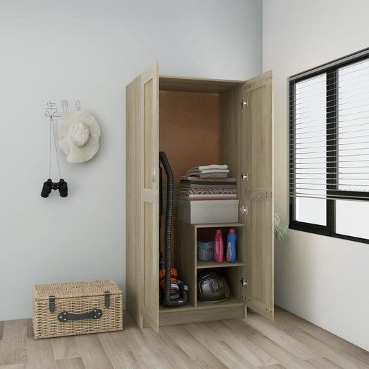 Šatní Skříň Dub Sonoma 82,5 X 51,5 X 180 Cm Kompozitní Dřevo