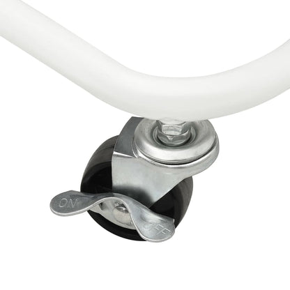 Vozík Se 3 Patry Bílý 43 X 34 X 79 Cm Ocel