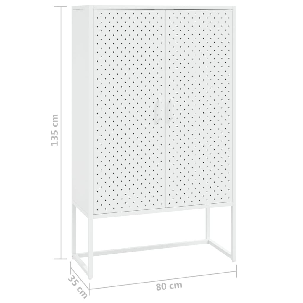 Komoda 80 X 35 X 135 Cm Ocel
