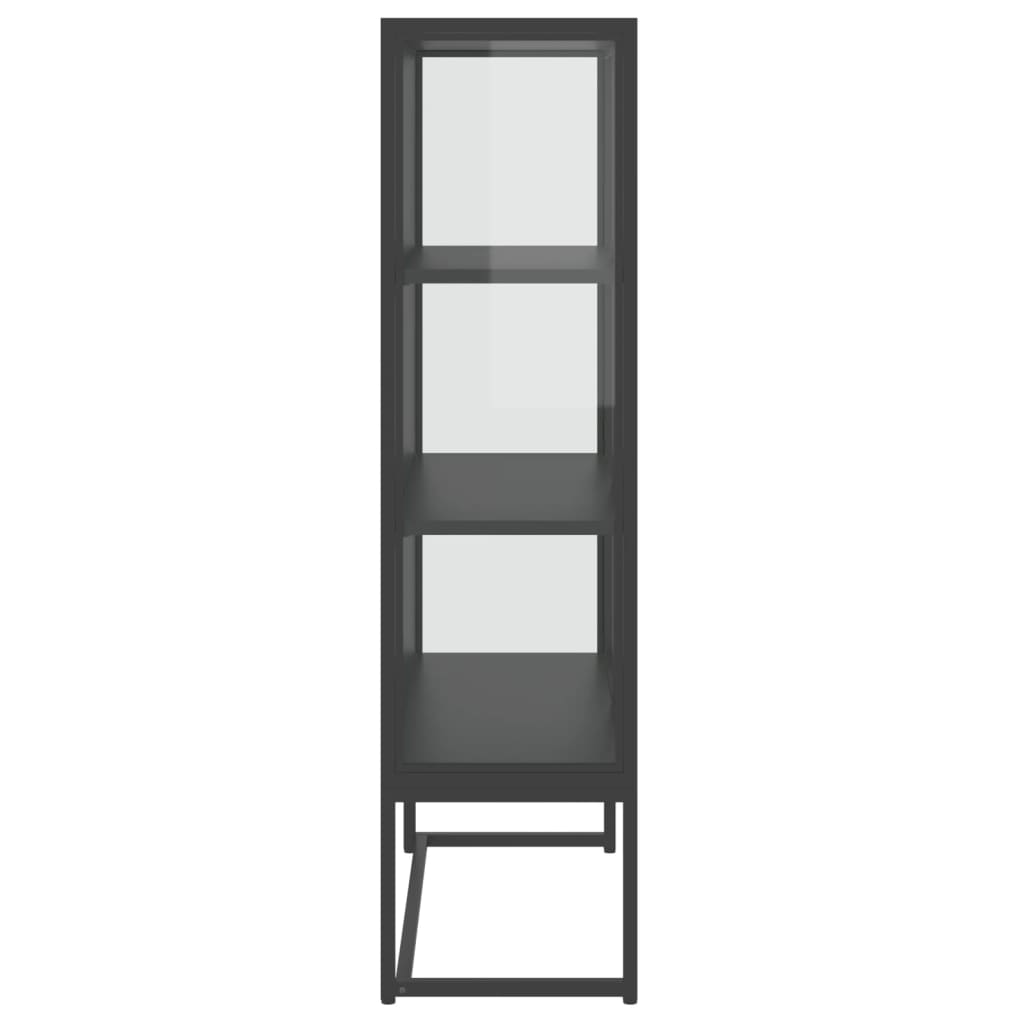 Komoda 80 X 35 X 135 Cm Ocel A Tvrzené Sklo