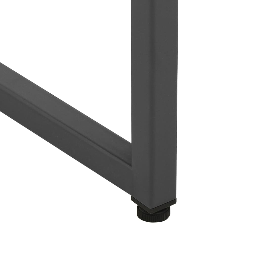 Komoda 80 X 35 X 135 Cm Ocel A Tvrzené Sklo