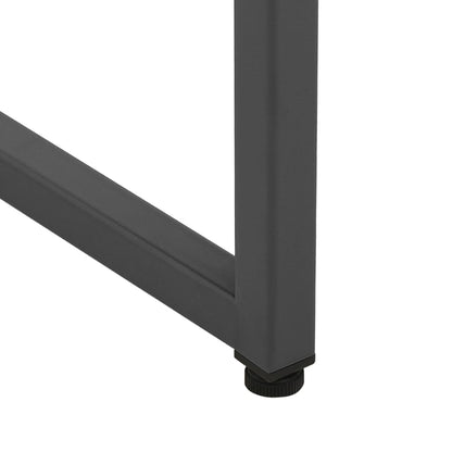 Komoda 80 X 35 X 135 Cm Ocel A Tvrzené Sklo