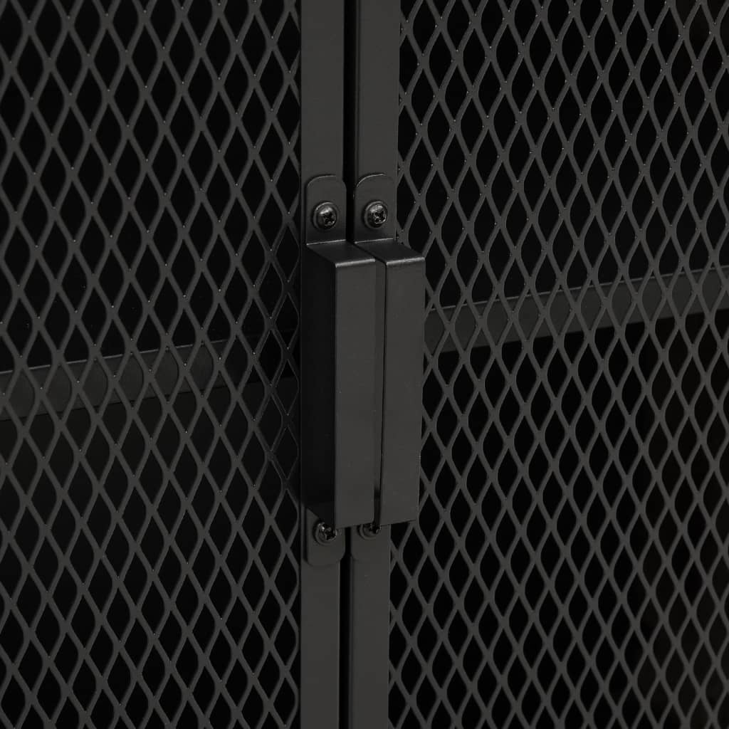 Úložná Skříň Šedá 72 X 36 X 82 Cm Kov A Mdf