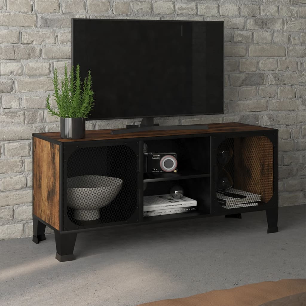 Tv Skříňka 105 X 36 X 47 Cm Kov A Mdf