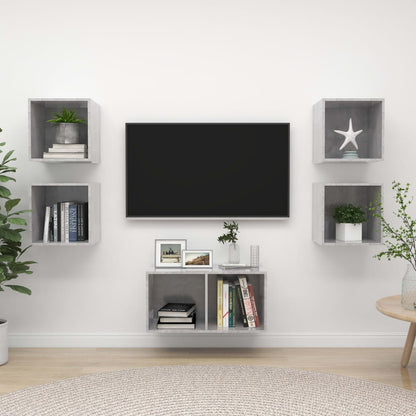 5Dílný Set Tv Skříněk Kompozitní Dřevo