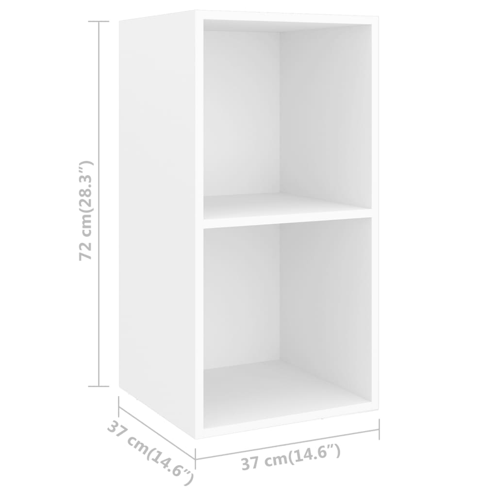 3Dílný Set Tv Skříněk Bílý Dřevotříska
