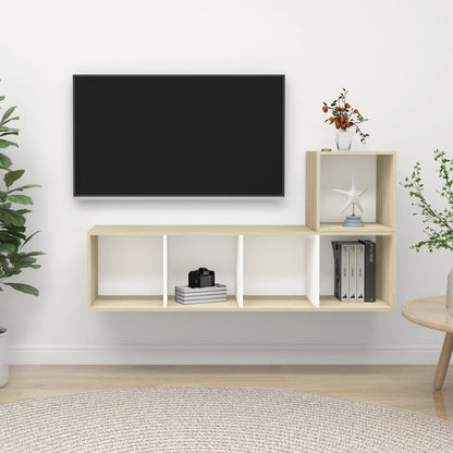 2Dílný Set Tv Skříněk Šedý Kompozitní Dřevo