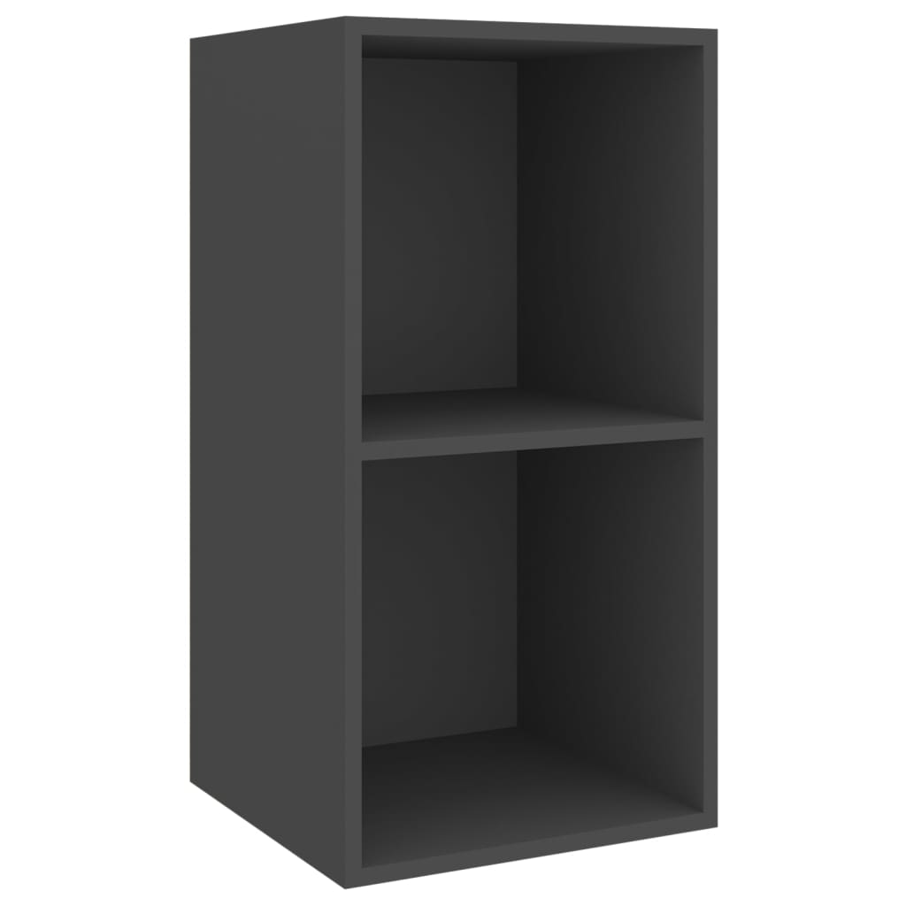 Nástěnné Tv Skříňky 4 Ks Šedé Kompozitní Dřevo