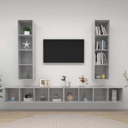 Nástěnné Tv Skříňky 4 Ks Kompozitní Dřevo