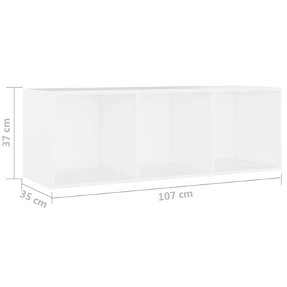 Tv Skříňky 3 Ks Bílé 107 X 35 X 37 Cm Dřevotříska
