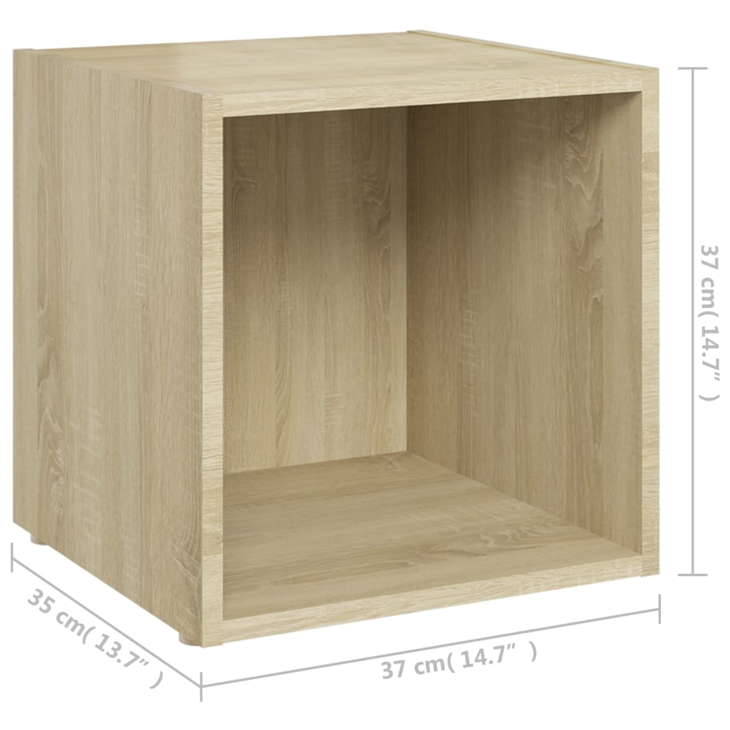 6Dílný Set Tv Skříněk Kompozitní Dřevo