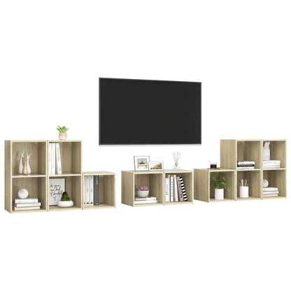 8Dílný Set Tv Skříněk Kompozitní Dřevo
