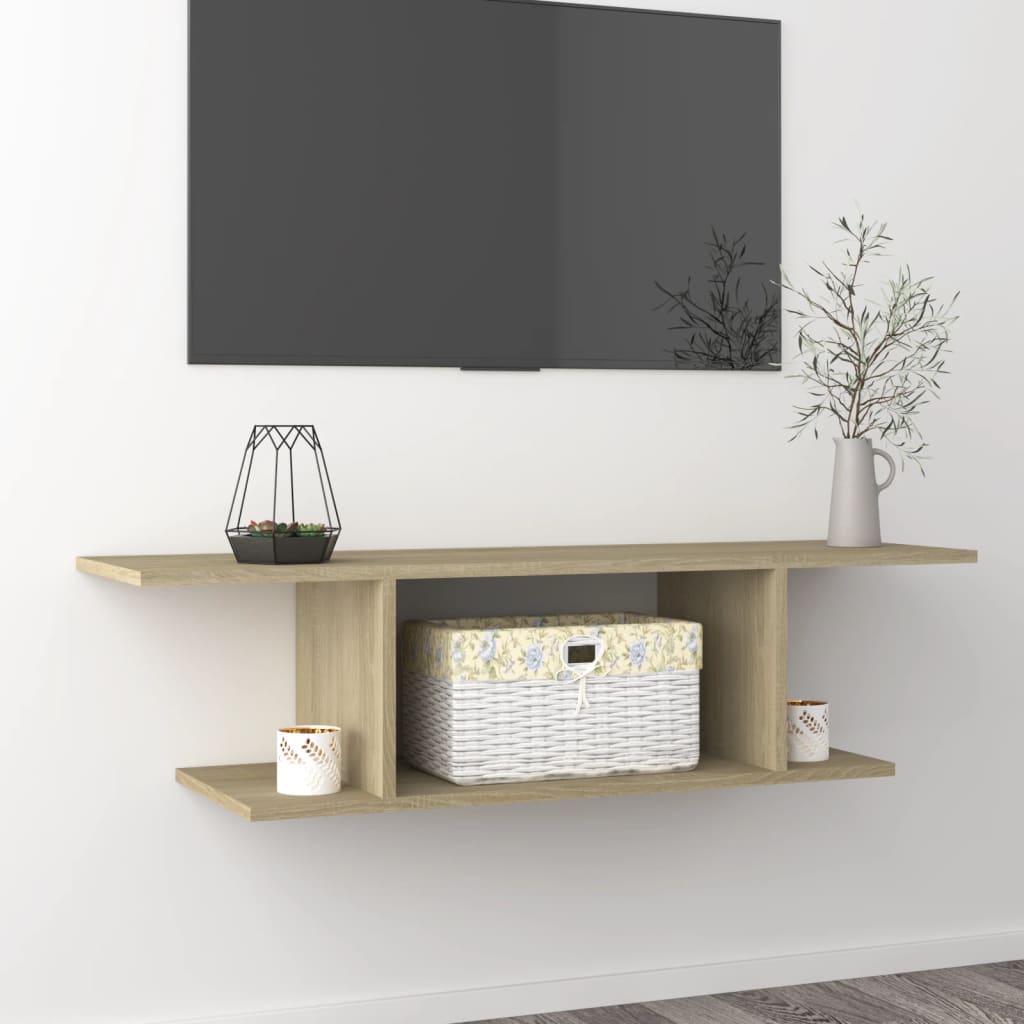 Nástěnná Tv Skříňka Betonově Šedá 103 X 30 X 26,5 Cm