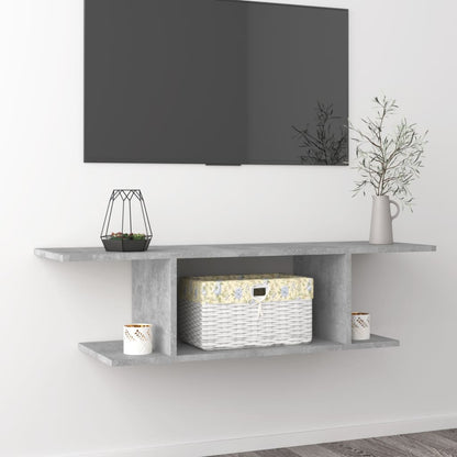 Nástěnná Tv Skříňka Betonově Šedá 103 X 30 X 26,5 Cm
