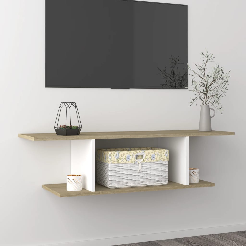 Nástěnná Tv Skříňka Betonově Šedá 103 X 30 X 26,5 Cm