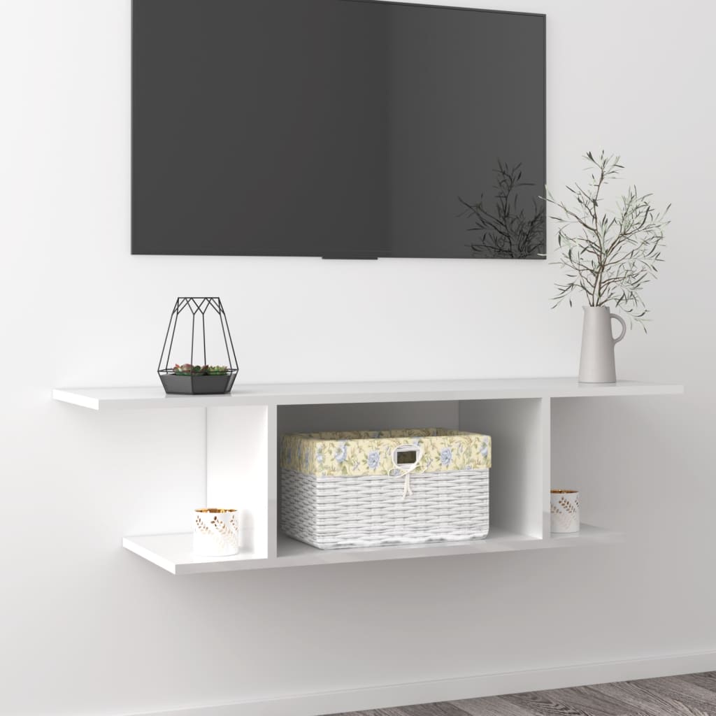 Nástěnná Tv Skříňka Betonově Šedá 103 X 30 X 26,5 Cm