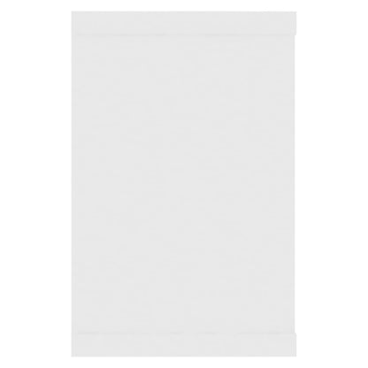 Nástěnné Obdélníkové Police 2 Ks Bílé Kompozit Bílá