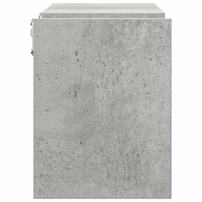 Nástěnné Police 2 Ks Betonově Šedé 100X15X20Cm Kompozitní Dřevo