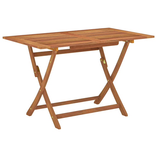 Skládací Zahradní Stůl 120X70X75 Cm Masivní Eukalyptové Dřevo