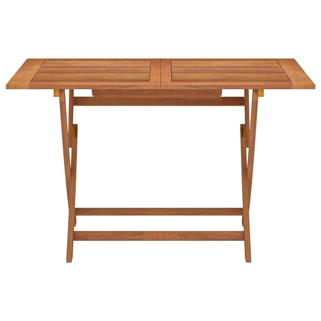 Skládací Zahradní Stůl 120X70X75 Cm Masivní Eukalyptové Dřevo