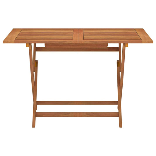 Skládací Zahradní Stůl 120X70X75 Cm Masivní Eukalyptové Dřevo