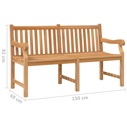 Zahradní Lavice 150 Cm Masivní Teakové Dřevo