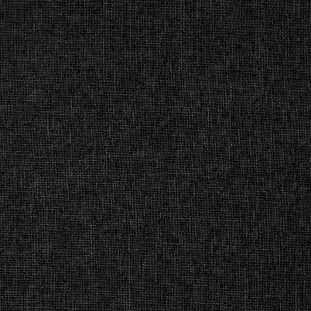 Skládací Lenoška Na Podlahu Černá Textil