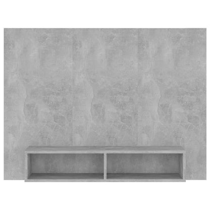 Nástěnná Tv Skříňka Betonově Šedá 120X23,5X90 Cm Dřevotříska