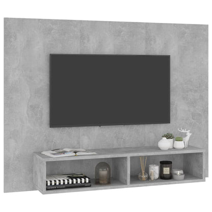 Nástěnná Tv Skříňka Betonově Šedá 120X23,5X90 Cm Dřevotříska