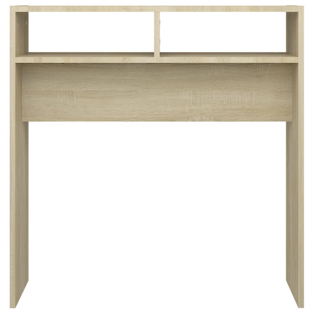 Konzolový Stolek Dub Sonoma 78 X 30 X 80 Cm Kompozitní Dřevo