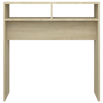 Konzolový Stolek Dub Sonoma 78 X 30 X 80 Cm Kompozitní Dřevo