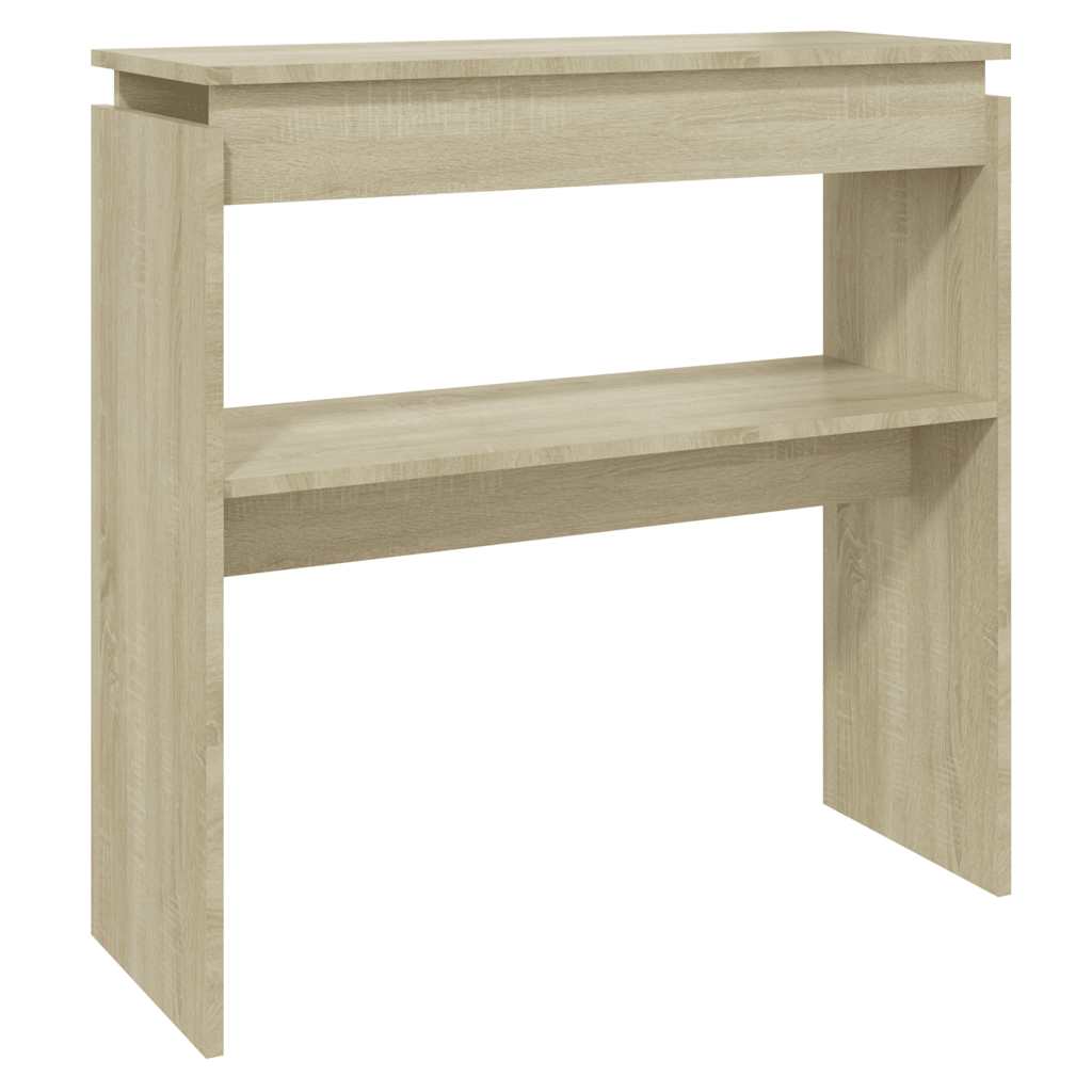 Konzolový Stole Dub Sonoma 80 X 30 X 80 Cm Kompozitní Dřevo