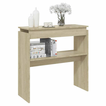 Konzolový Stole Dub Sonoma 80 X 30 X 80 Cm Kompozitní Dřevo