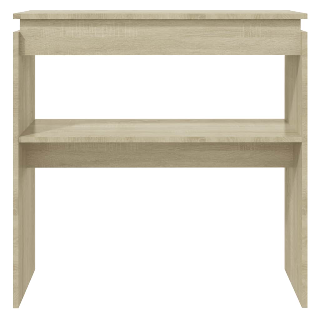 Konzolový Stole Dub Sonoma 80 X 30 X 80 Cm Kompozitní Dřevo