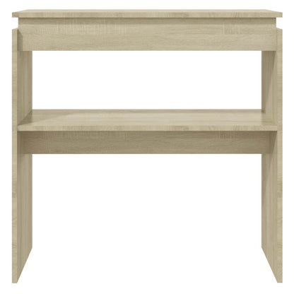 Konzolový Stole Dub Sonoma 80 X 30 X 80 Cm Kompozitní Dřevo