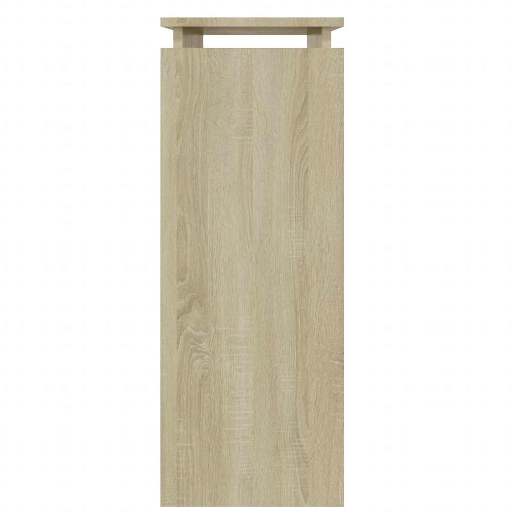 Konzolový Stole Dub Sonoma 80 X 30 X 80 Cm Kompozitní Dřevo