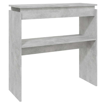Konzolový Stolek Betonově Šedý 80 X 30 X 80 Cm Kompozitní Dřevo