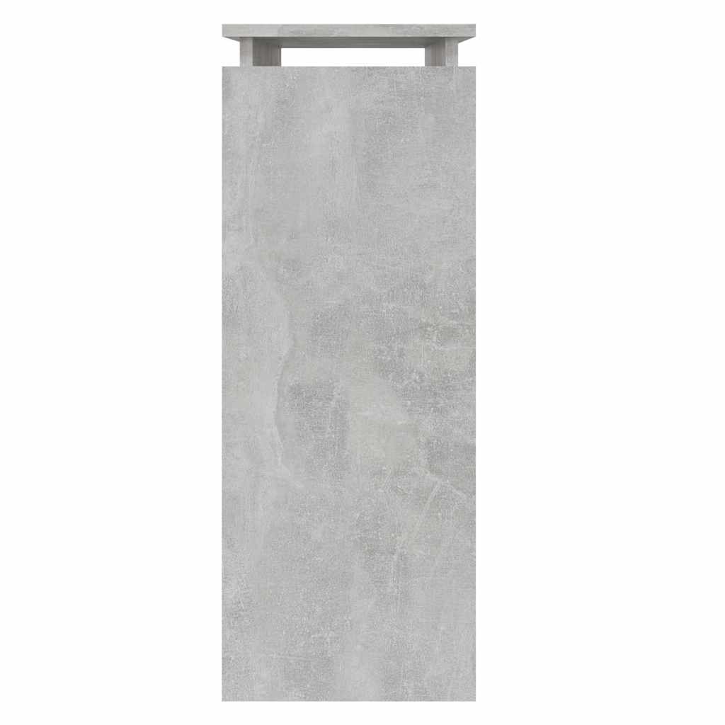 Konzolový Stolek Betonově Šedý 80 X 30 X 80 Cm Kompozitní Dřevo