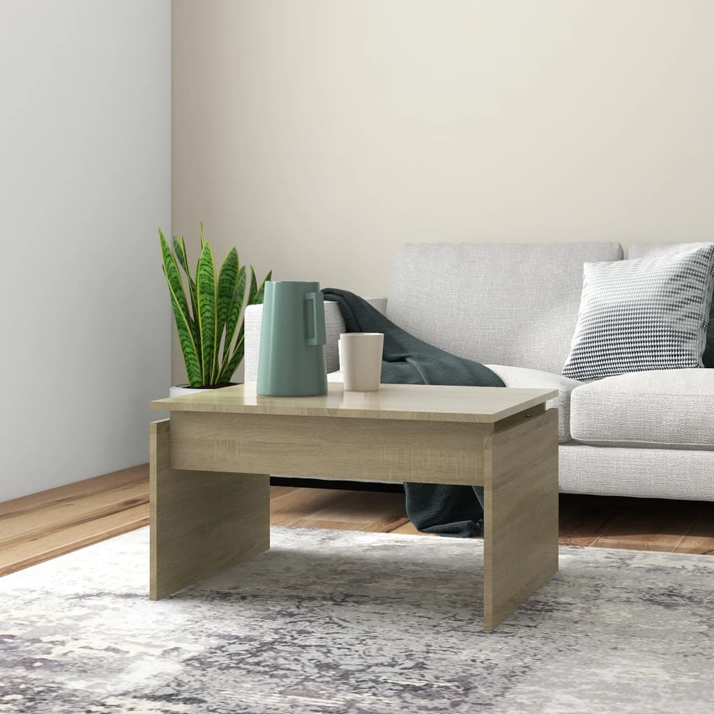 Konferenční Stolek Bílý 68 X 50 X 38 Cm Kompozitní Dřevo