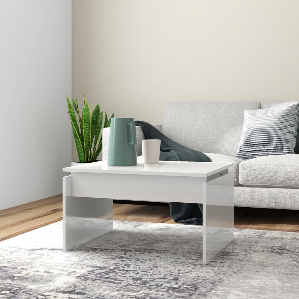 Konferenční Stolek Bílý 68 X 50 X 38 Cm Kompozitní Dřevo