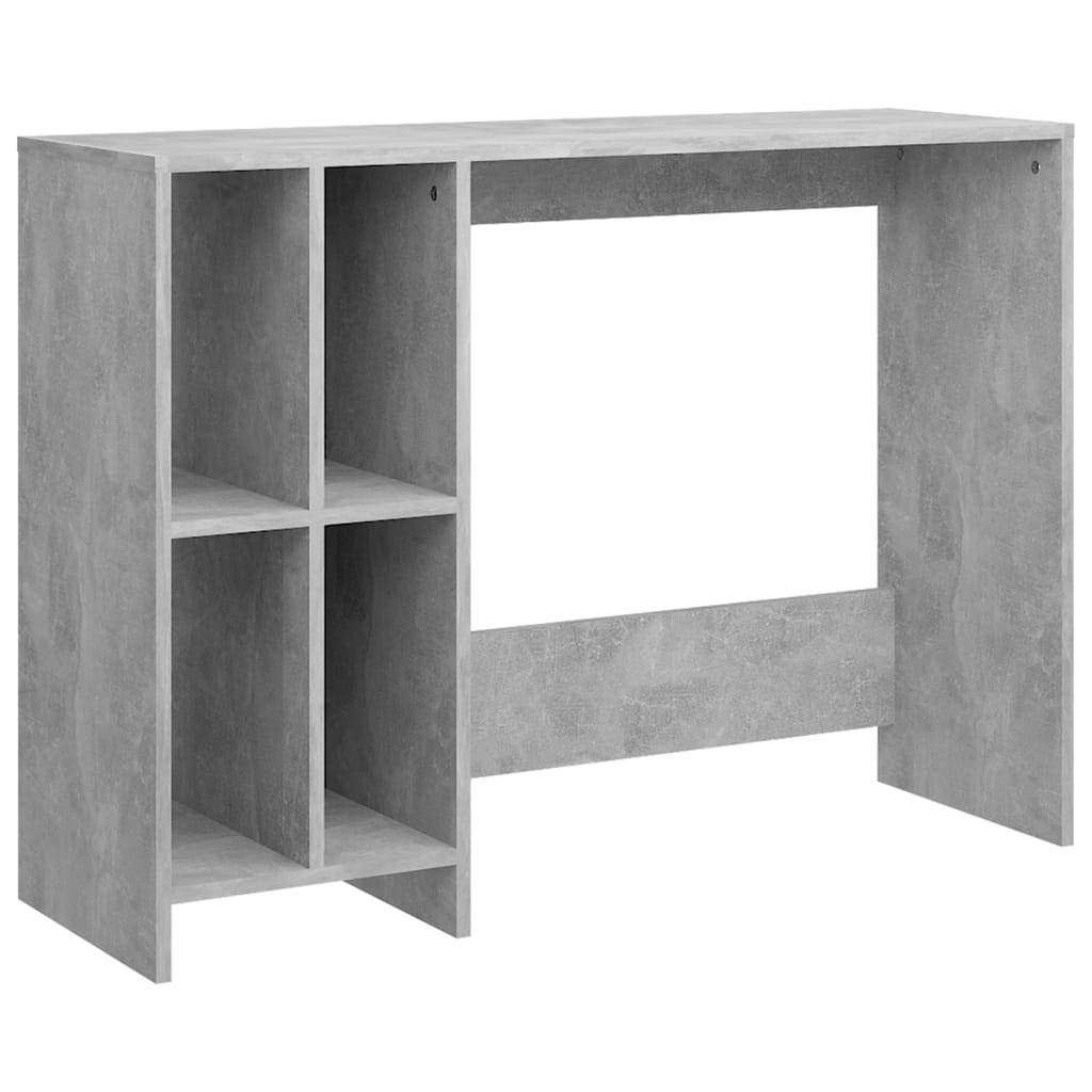 Stůl Na Notebook Betonově Šedý 102,5X35X75 Cm Kompozitní Dřevo