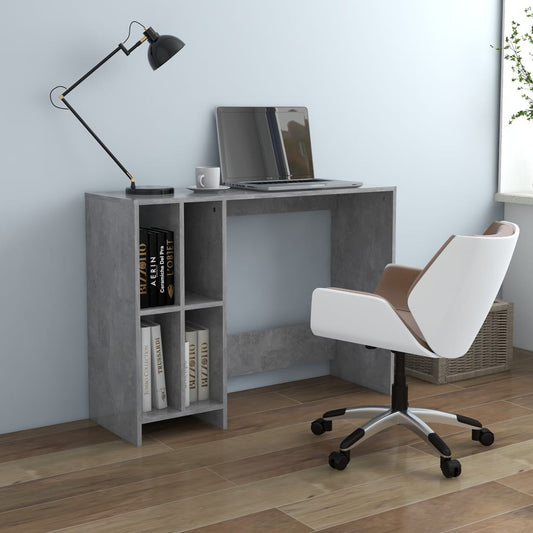 Stůl Na Notebook Betonově Šedý 102,5X35X75 Cm Kompozitní Dřevo