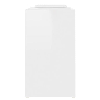 Tv Skříňka Bílá S Vysokým Leskem 104X30X52 Cm Kompozitní Dřevo