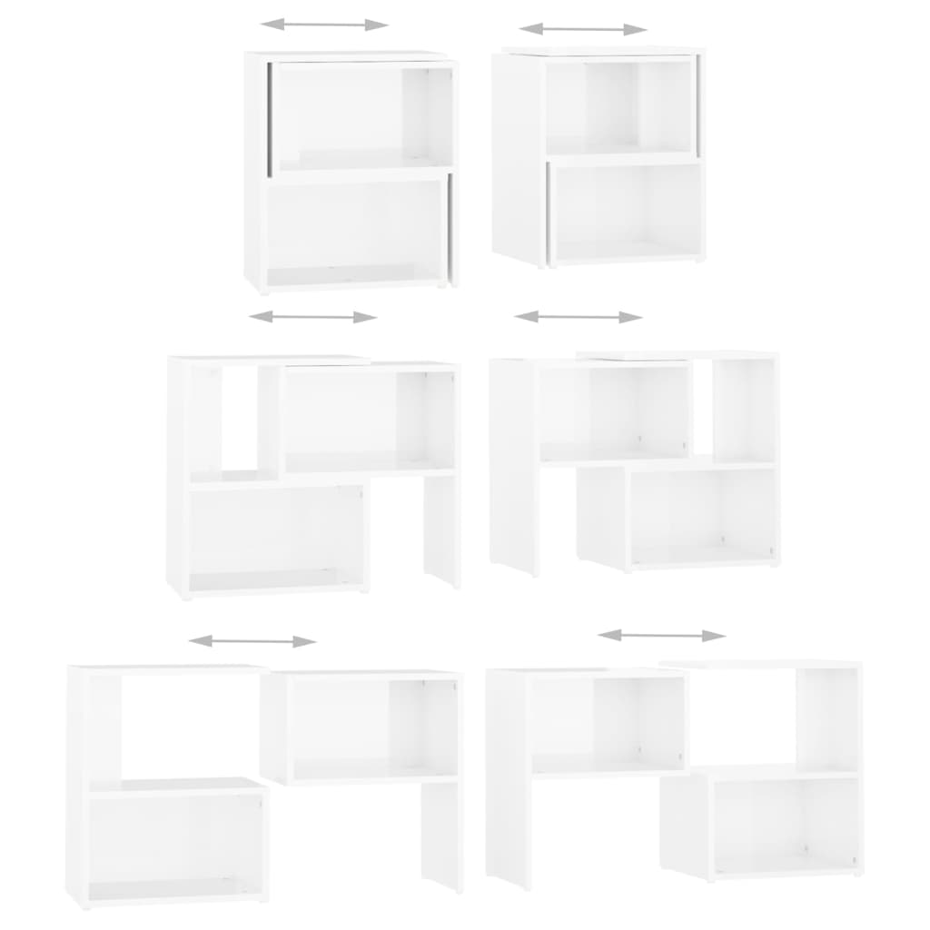 Tv Skříňka Bílá S Vysokým Leskem 104X30X52 Cm Kompozitní Dřevo